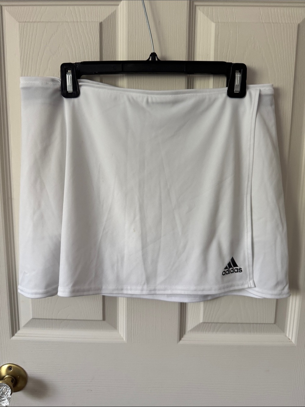 adidas White Athletic Tennis Skirt with Logo